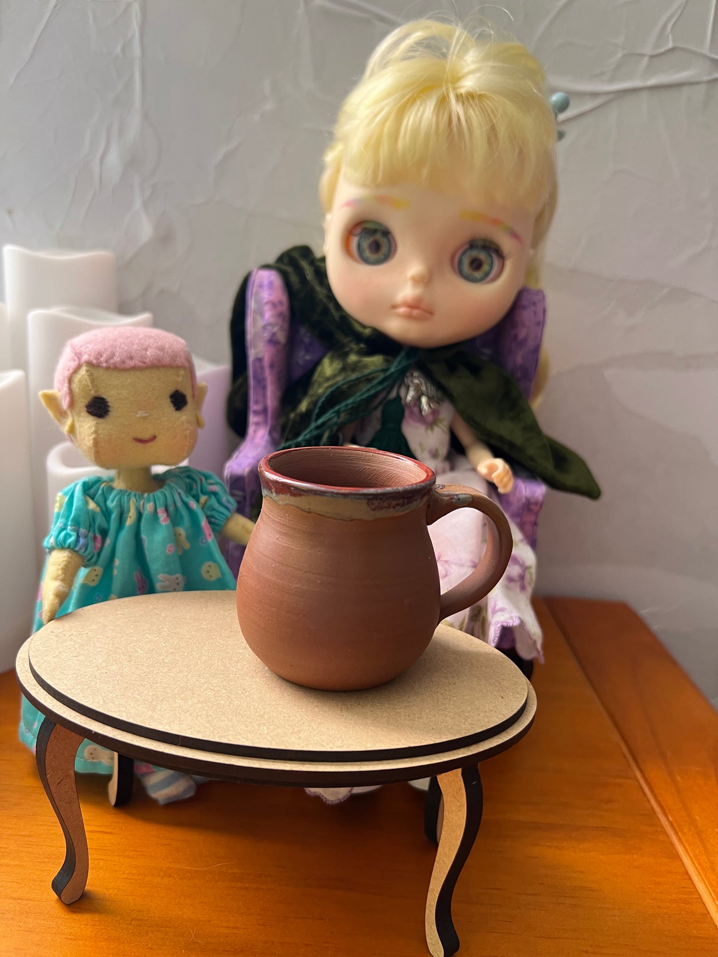 Child's Tea Set with red mugs