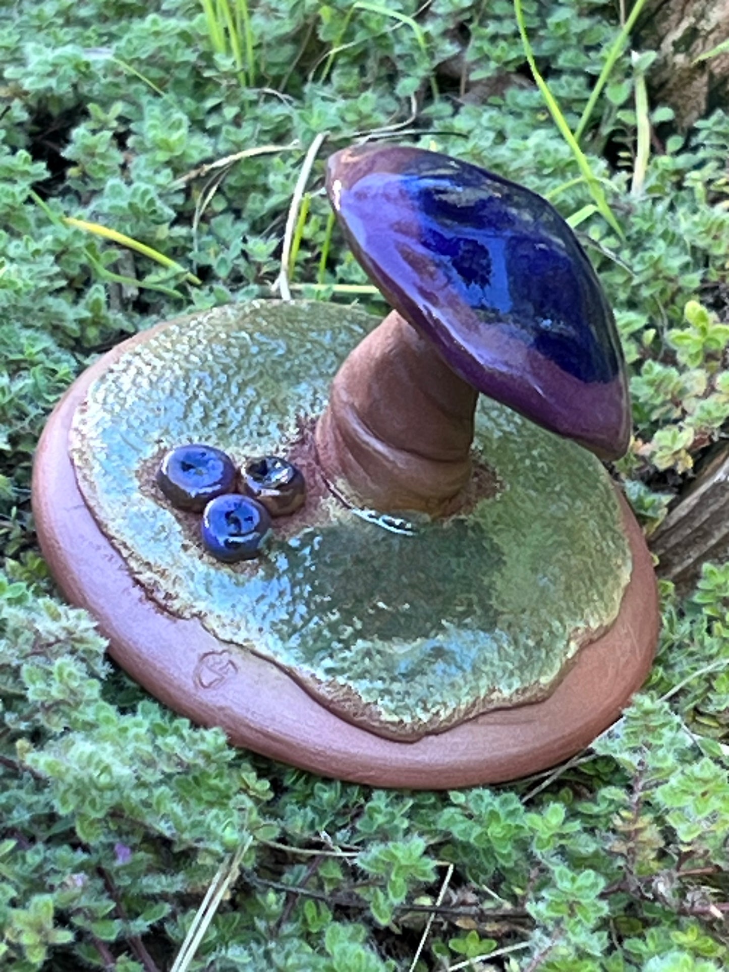 Faerie Garden Ornament Mushroom with Flowers