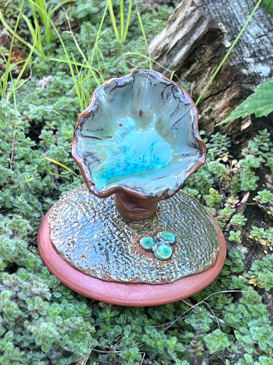 Faerie Garden Ornament Mushroom Seat