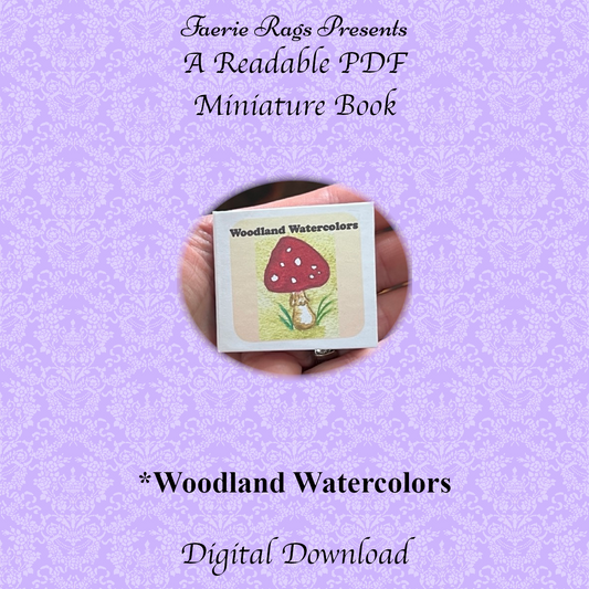 PDF Miniature Book "Woodland Watercolors"