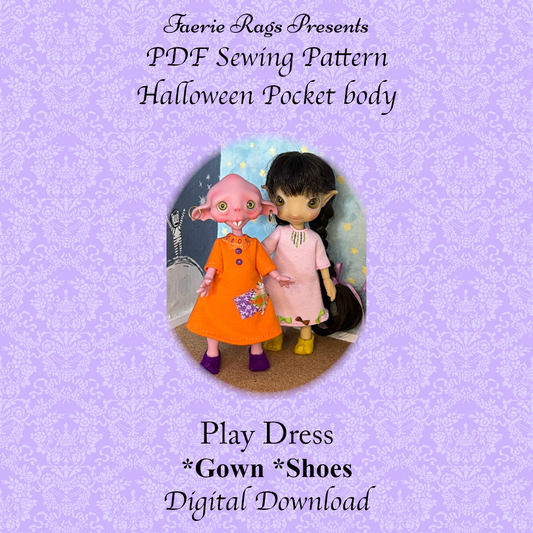 Halloween Pocket BJD Play Dress
