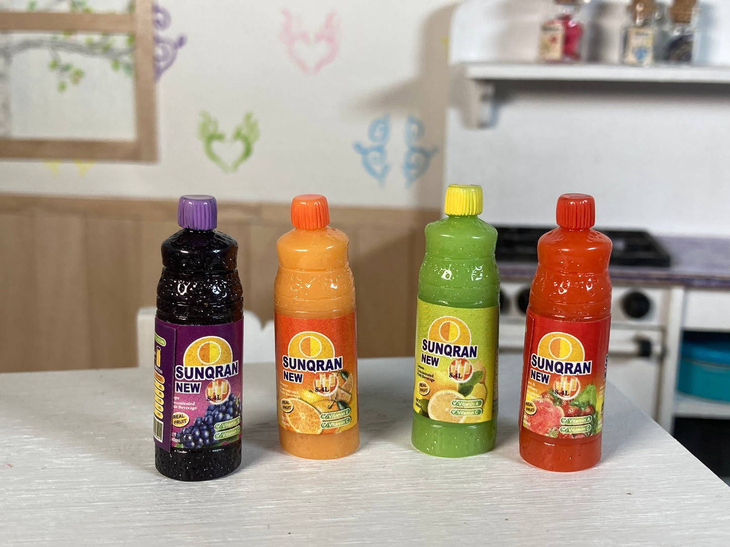 Miniature Juice Bottles