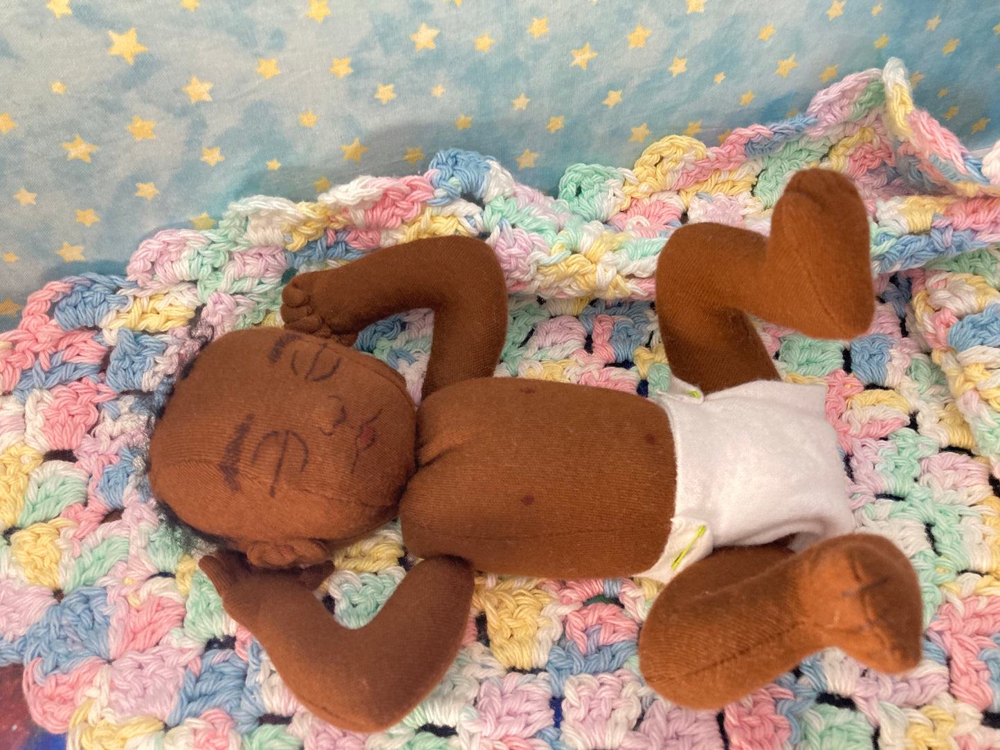 Weighted Baby Doll, Chocolate Skin tone