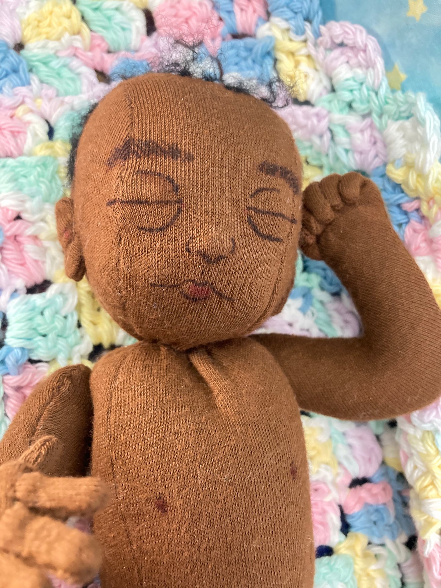 Weighted Baby Doll, Chocolate Skin tone