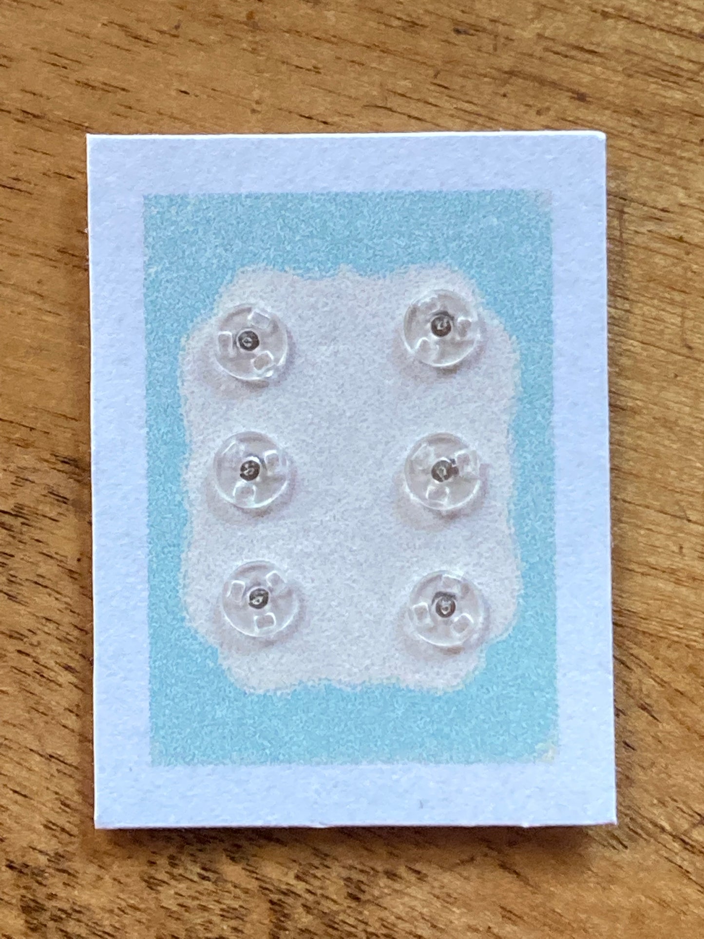 4mm Clear Snaps, set of 6