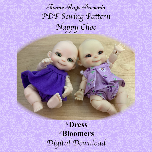 Nappy Choo Dress and Bloomers