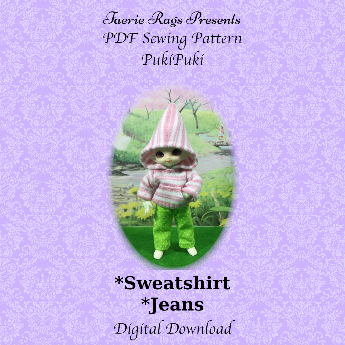 PukiPuki Sweatshirt and Jeans