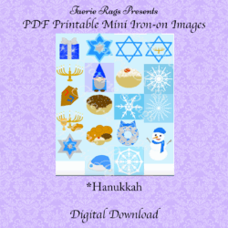 Hanukkah Miniature Iron-on Images