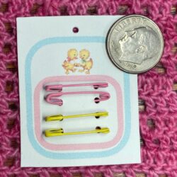 Miniature Diaper Pins 1:8