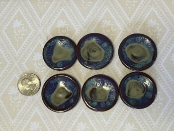Miniature Plate Sets of 2 in Blue - Image 2