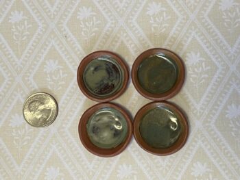 Miniature Plate Sets of 2 in Green - Image 2