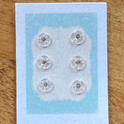 4mm Clear Snaps, set of 6