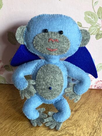 14cm Stuffed Toy Flying Monkey - Image 2