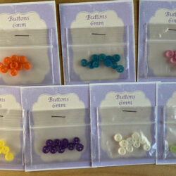 6mm Buttons Set of 10
