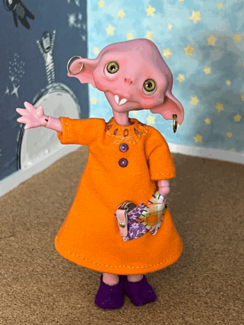 Halloween Pocket BJD Play Dress - Image 2