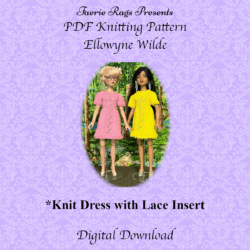 Knit Dress with Lace Insert for Ellowyne Wilde