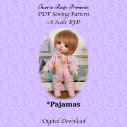 1:8 Scale Footed Pajamas