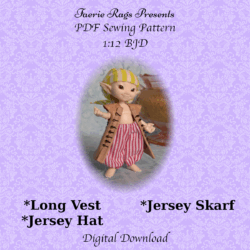 1:12 BJD Pirate Vest