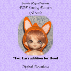 Add Fox Ears to an 1:8 scale hat