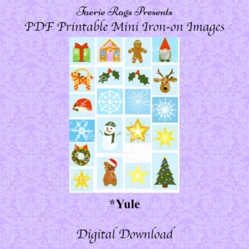 Yule Miniature Iron-on Images