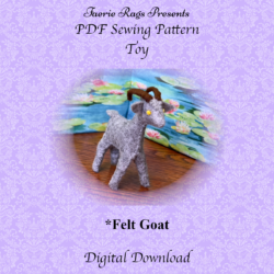 Felt Goat Sewing Pattern