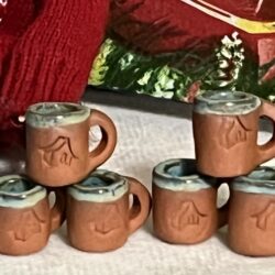 Our Tiniest Mug in blue/green